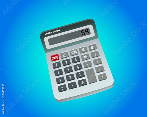 calculator vector for finance education