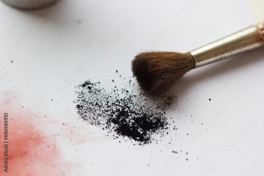 Brush, powder for detecting traces of a crime Brush, powder for detecting traces of a crime