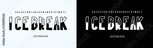 Modern Condensed Font. Upper case Regular Winter Typography urban style alphabet fonts for fashion, sport, technology, digital, movie, logo design, vector illustration