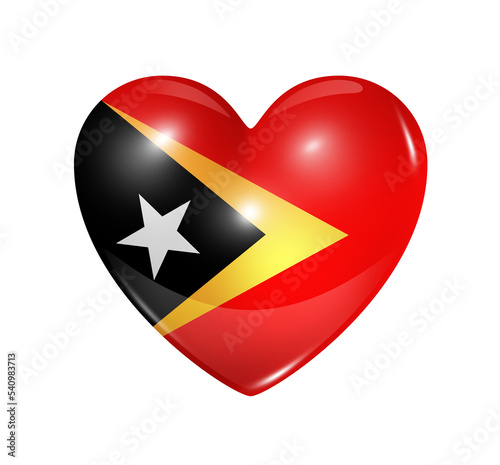 Free Download Love East Timor, heart flag icon - GFXLoad
