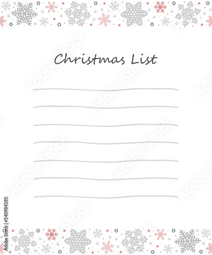 christmas wish list letter to santa claus for kids