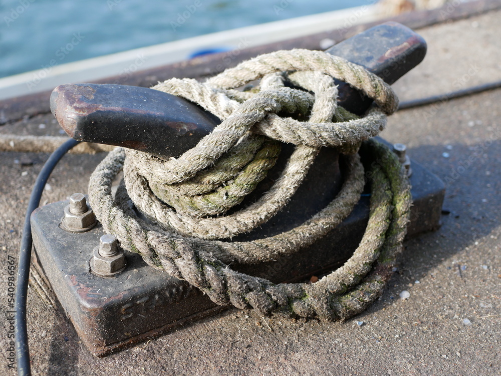 Fototapeta premium rope on a boat