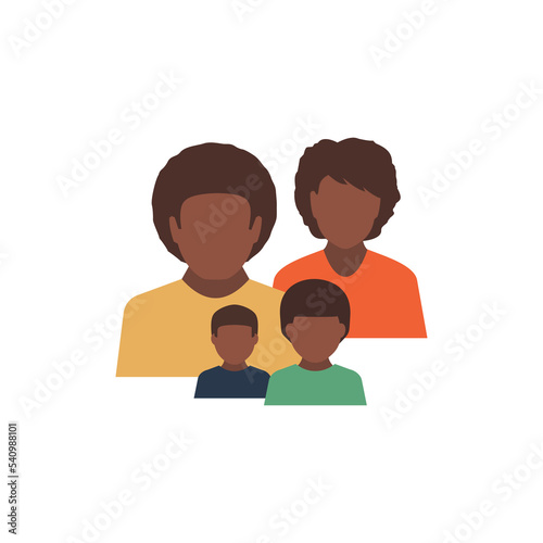 Family Minimalistic Character Avatar Symbol
