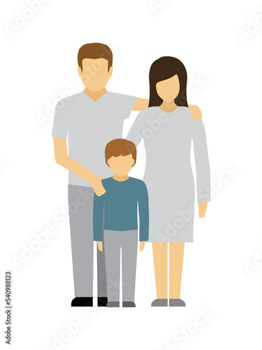 Family with Child Character Avatar Symbol