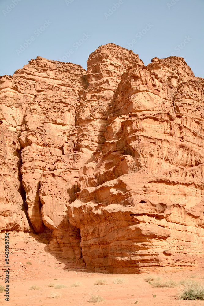 Fototapeta premium Petra, Jordan, November 2019 - A close up of a canyon