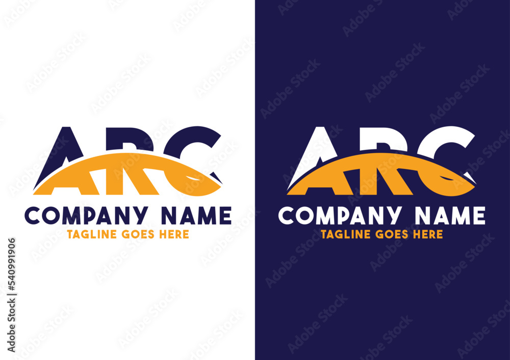 Letter ARC logo design vector template, ARC logo Stock Vector Adobe Stock