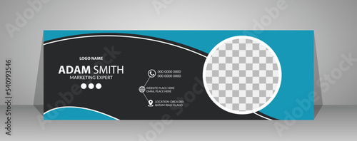 Modern and minimalist email signature or email footer template design