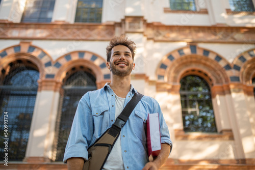 Male college student portrait