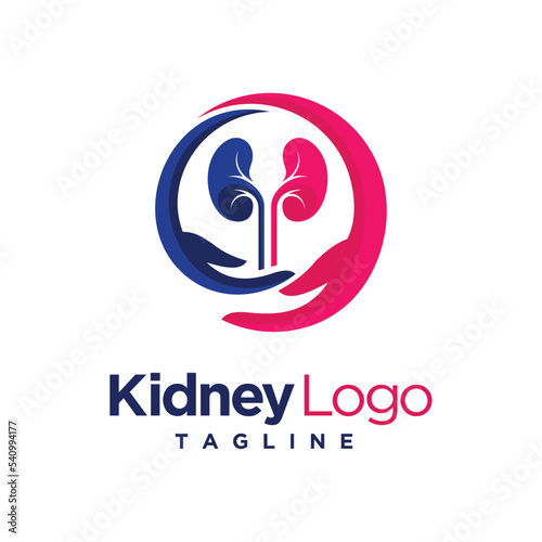 Kidney care logo, kidney logo design
