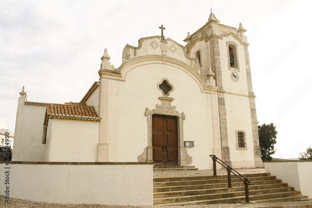L'église Matrice ou de Notre-Dame de la Conception à Vila Do Bispo, village situé dans le district de Faro dans la région de l'Algarve au Portugal