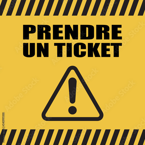 Logo prendre un ticket.