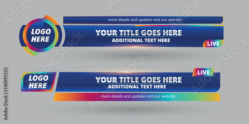 Professional Broadcast Lower third Design Template