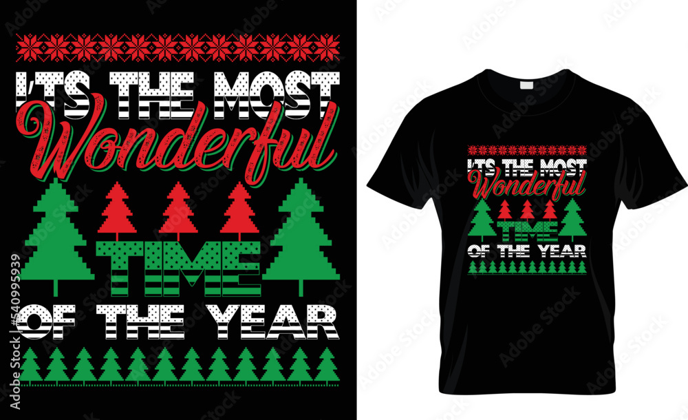 Fototapeta premium There is the best Christmas t-shirt design. If you want to you then please knock me any time.