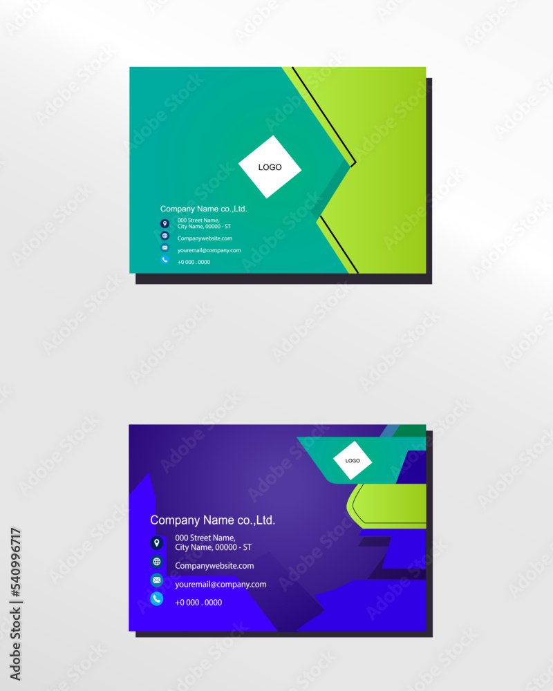 Fototapeta premium vector modern creative and clean business card template