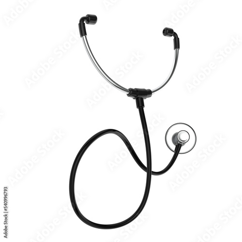 Medical stethoscope 3d render illustration  for doctor healthcare concept