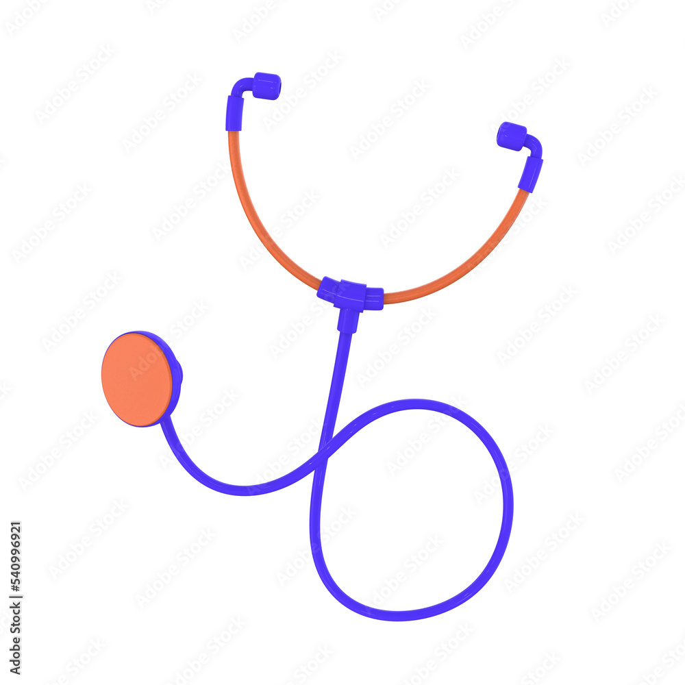 Medical stethoscope 3d render illustration for doctor healthcare concept Medical stethoscope 3d render illustration for doctor healthcare concept