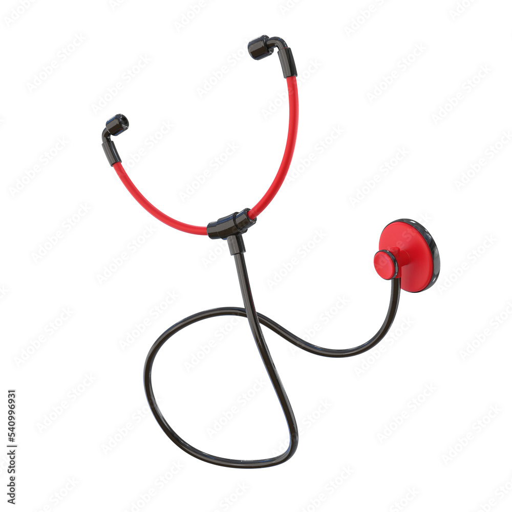 Medical stethoscope 3d render illustration for doctor healthcare concept Medical stethoscope 3d render illustration for doctor healthcare concept