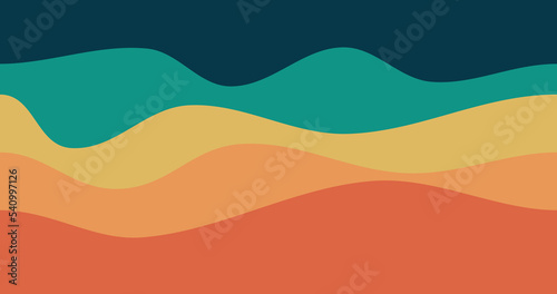 vintage color abstract curved background