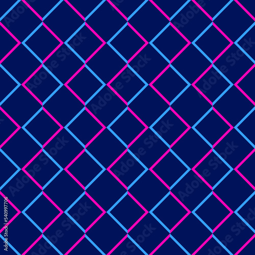 vector geometric beautiful seamless pattern with square lines pink and blue seamless background dark blue texture, Design for background, wrapping paper, print and backdrop 