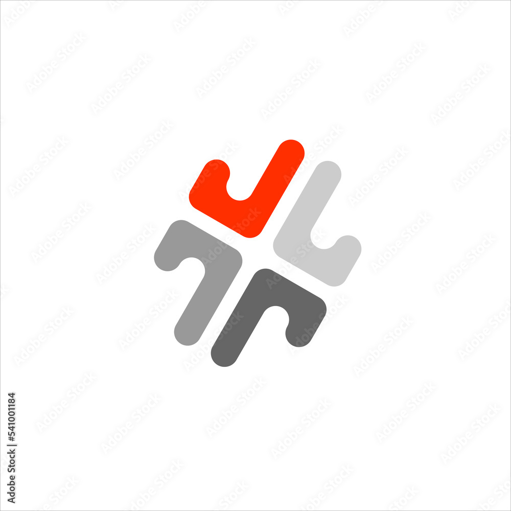 Fototapeta premium Logo And Icon. Elements Collection Isolated On White - Vector. Flat Icons For Business Template Logo, Square Elements, Website, Business Symbol And Circle Elements. Abstract Medical Logo. 