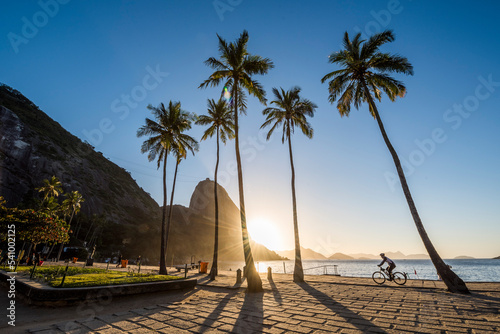 Sunrise at Vermelha Beach, Urca District, Rio de Janeiro, Brazil photo