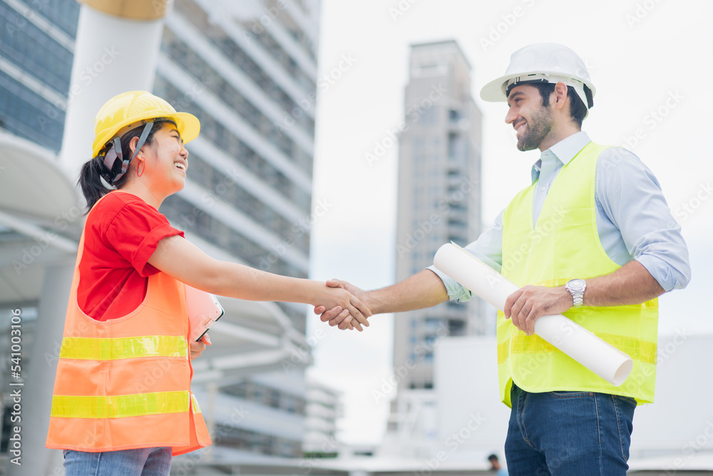 Handshake of businesspeople. Female and male hand makes a handshake Handshake of businesspeople. Female and male hand makes a handshake