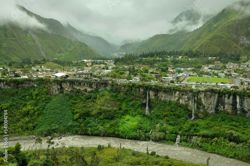 Banos de Agua Santa Pastaza River Andes Mountains Ecuador photo