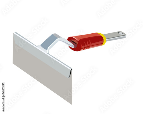 Vector Illustration of Mini hoe isolated on white background. Carpentry hand tools.