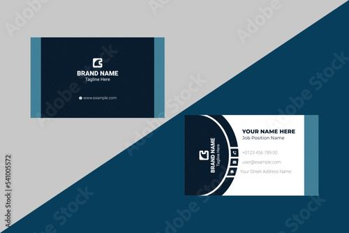 Business Card Template Layout Design