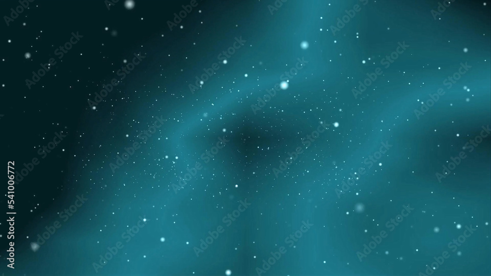 Fototapeta premium Turquoise background with white particles and light tints.Gradient neon background for your holiday projects and works.