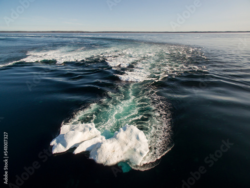 Melting Sea Ice in Hudson Bay, Ukkusiksalik National Park, Nunavut, Canada photo