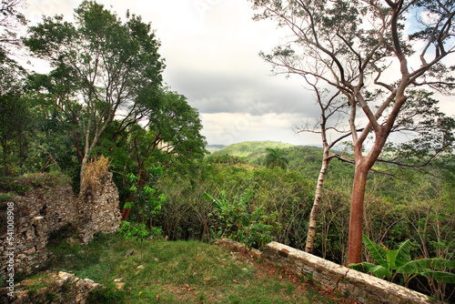 The ruins of the Buenavista coffee plantation in Las Terrazas, Cuba. photo