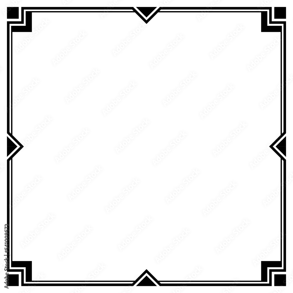 Vector Frame Decoration, Black and White, EPS 10 Vector Frame Decoration, Black and White, EPS 10