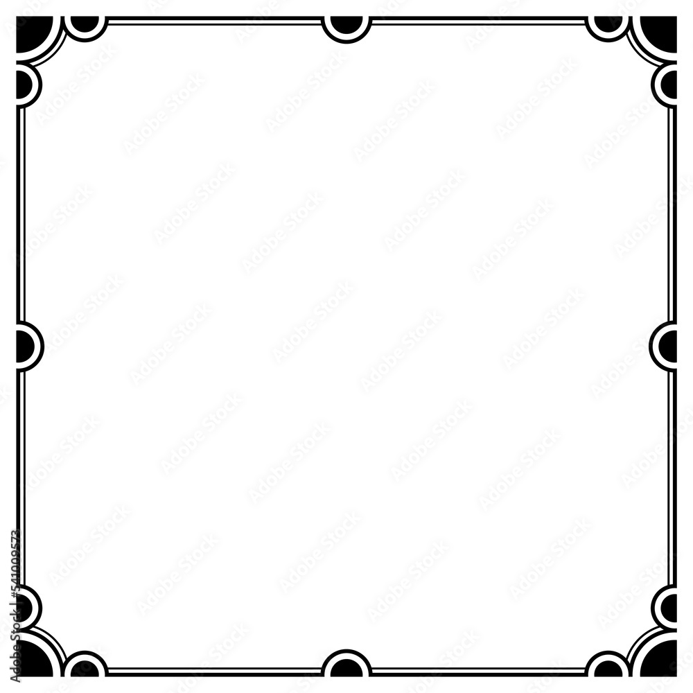 Vector Frame Decoration, Black and White, EPS 10 Vector Frame Decoration, Black and White, EPS 10