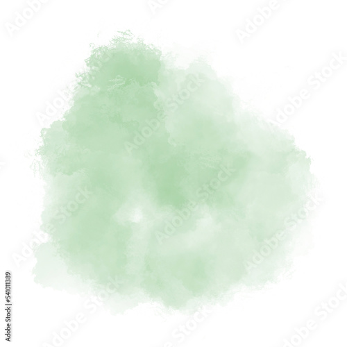 green abstract watercolor 