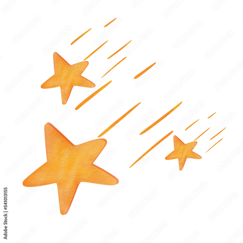 cute shooting stars watercolor cute shooting stars watercolor