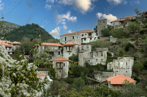 Stemnitsa village, on mountain Menalon, Peloponnese,Arcadia .Greece