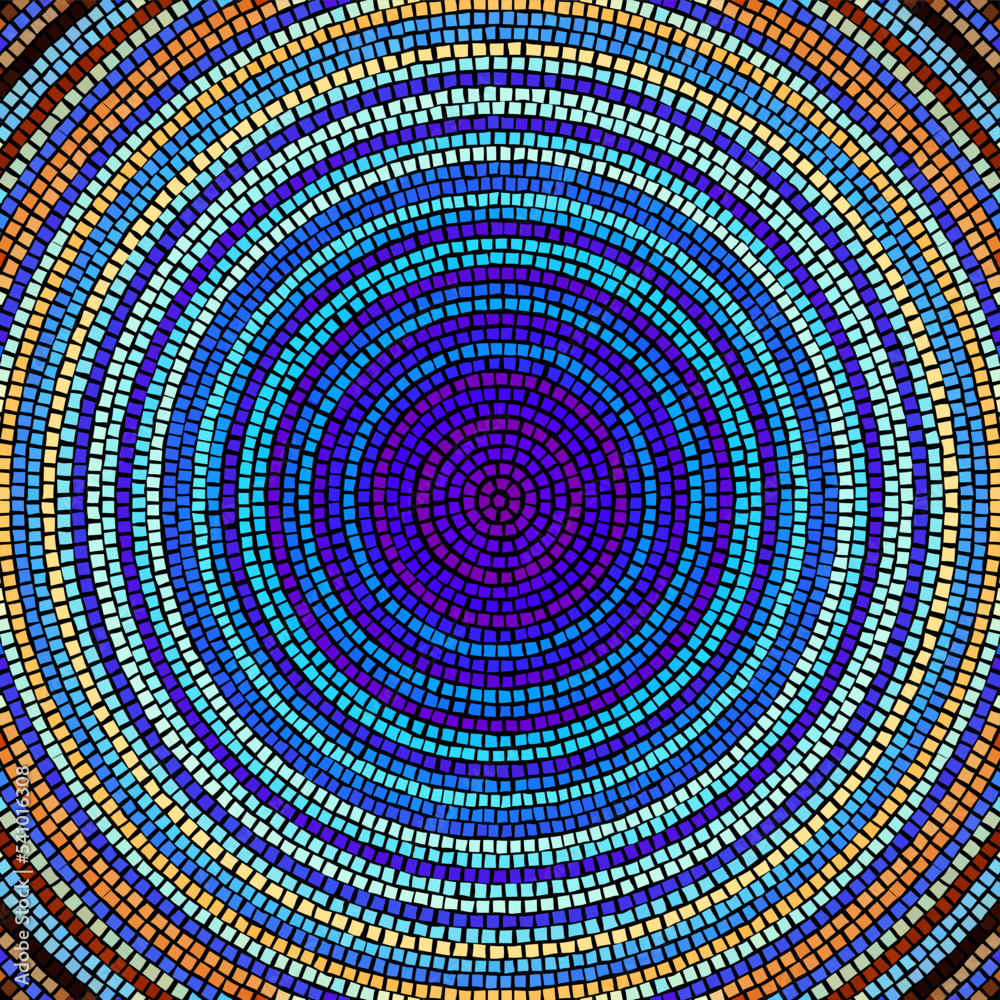 Vector seamless mosaic art pattern. Art background. Vector seamless mosaic art pattern. Art background.