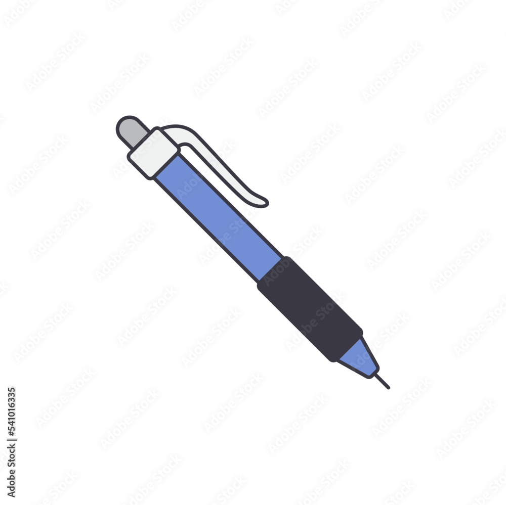 office pen icon in color, isolated on white background office pen icon in color, isolated on white background