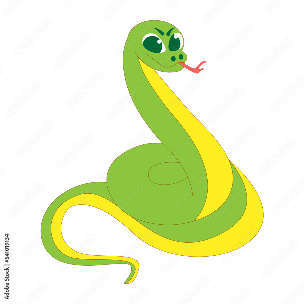 Isolated snake body baby vector illustration Isolated snake body baby vector illustration