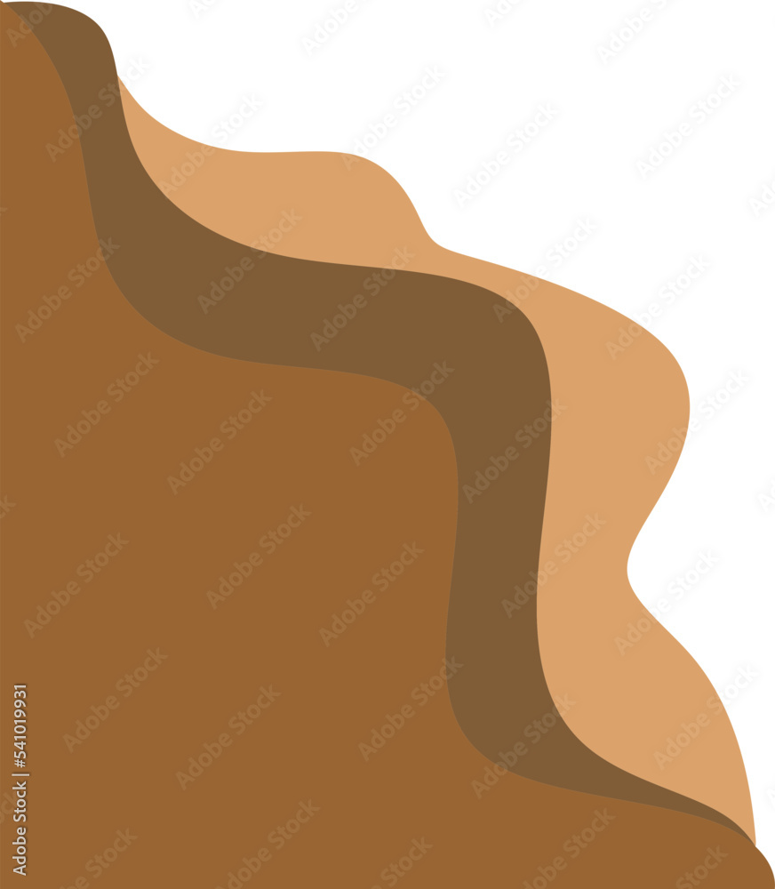 Modern Wave Abstract Corner Illustration Modern Wave Abstract Corner Illustration