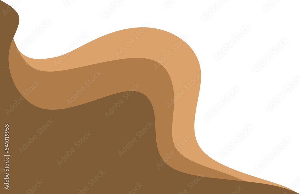 Modern Wave Abstract Corner Illustration Modern Wave Abstract Corner Illustration