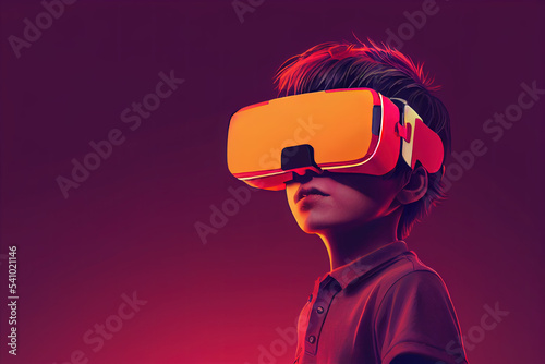 Boy with VR glasses © Andy