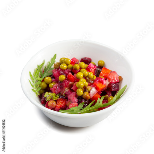 Vinaigrette salad with boiled vegetables