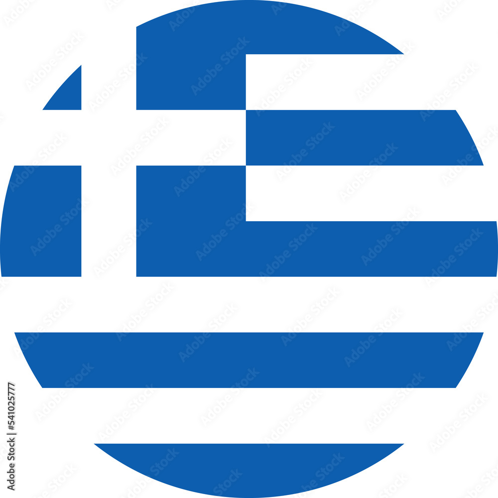 Greece Round Flag. Greek Hellene Circle Circular Country Nation National Banner Symbol Sign Ensign Flag. Transparent PNG Flattened JPG Flat JPEG Greece Round Flag. Greek Hellene Circle Circular Country Nation National Banner Symbol Sign Ensign Flag. Transparent PNG Flattened JPG Flat JPEG
