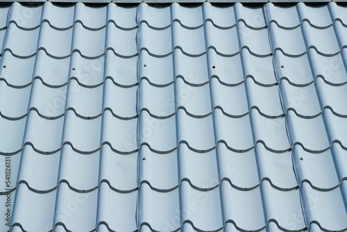 Blue ceramic roof and pattern texture