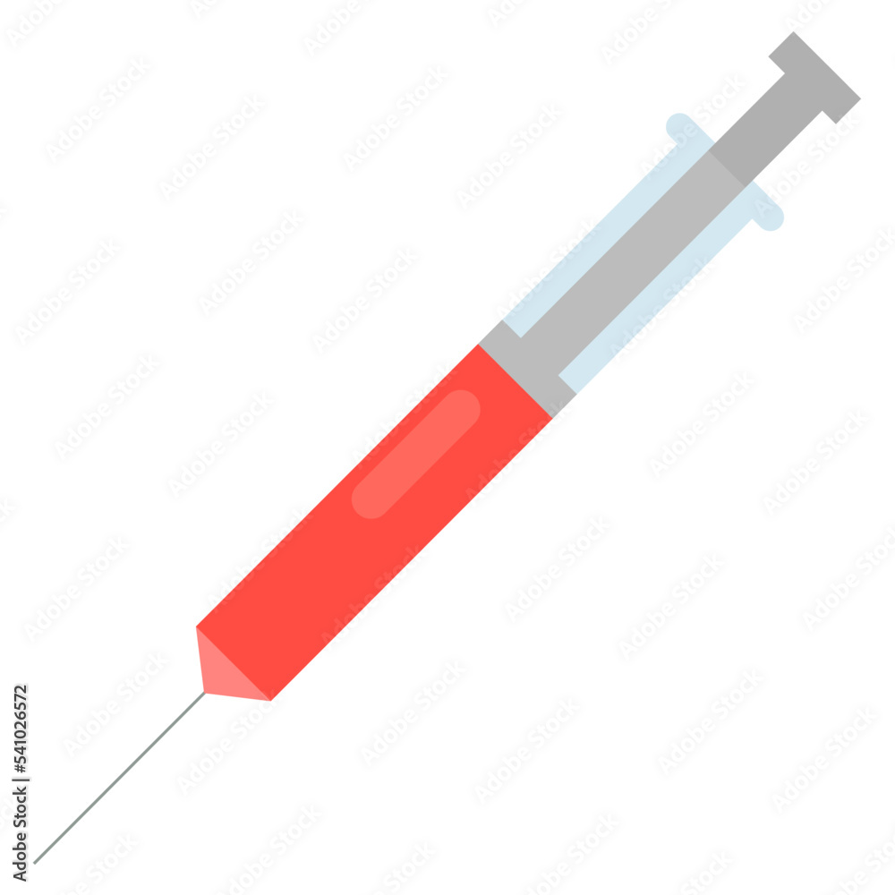 Fototapeta premium syringe vector isolated on white