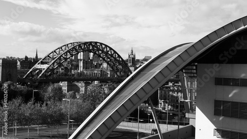 Newcastle and Gateshead iconic riverside and bridges © ZAGDAN