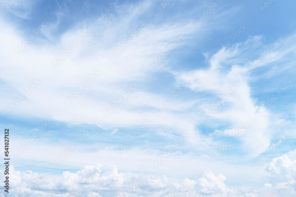Beautiful clouds during spring time in a Sunny day. Blue sky and white fluffy clouds Beautiful clouds during spring time in a Sunny day. Blue sky and white fluffy clouds