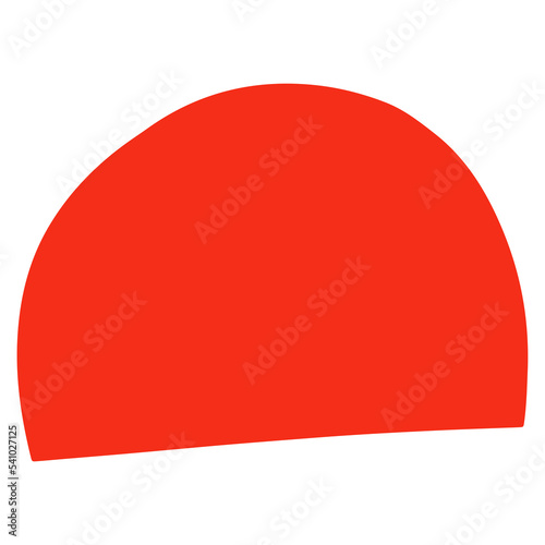 Free Download Cute semicircle shape in naive style illustration design. Trendy childish hand drawn clip art for design element and ornament - GFXLoad